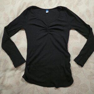 Old Navy Maternity Rib Knit Cinched Front Top